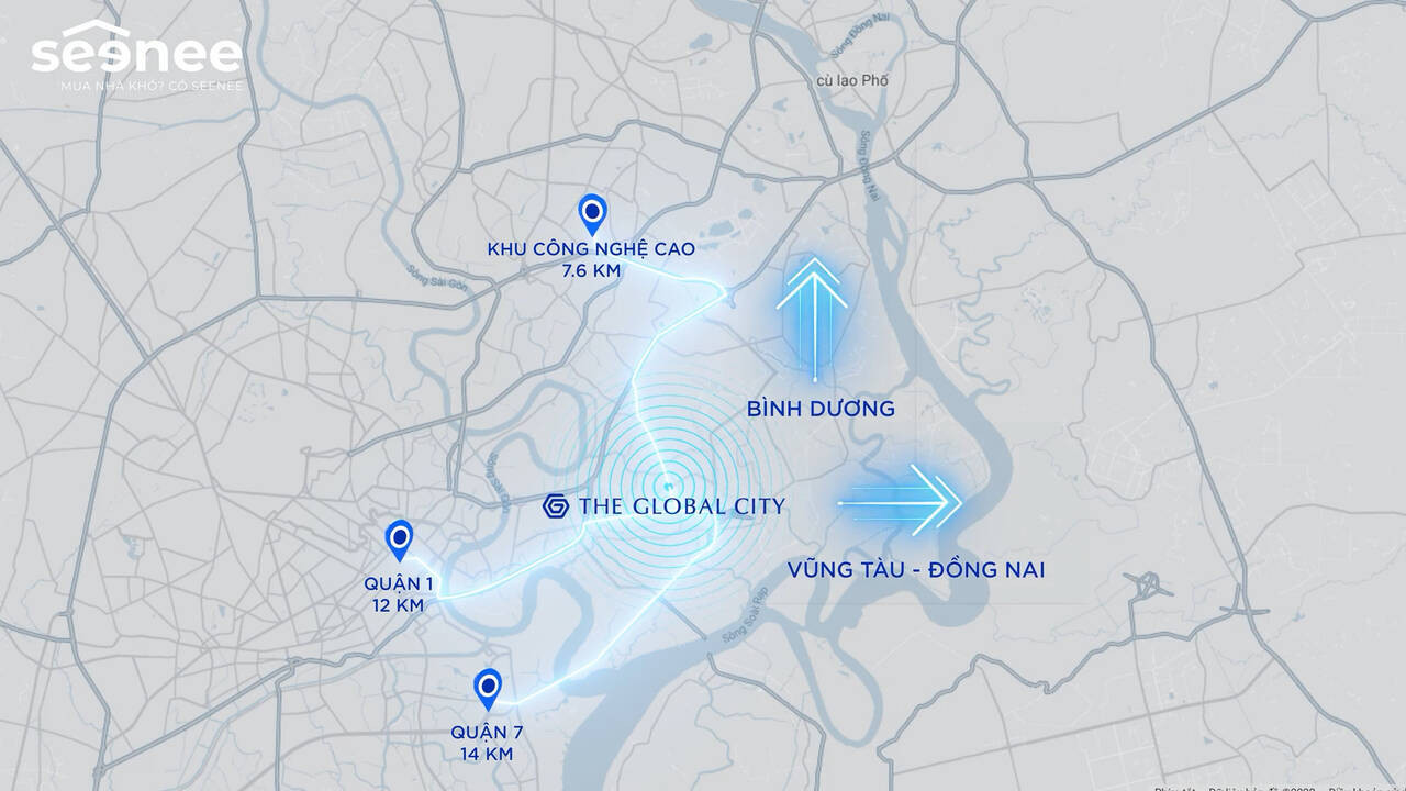 Ảnh minh họa hạ tầng giao thông kết nối The Global City