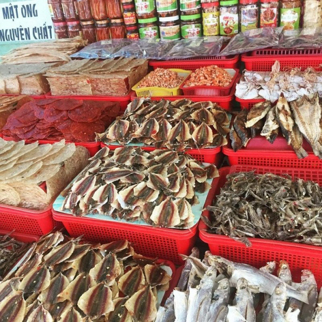 Các loại hải sản khô Bình Thuận phong phú để làm quà