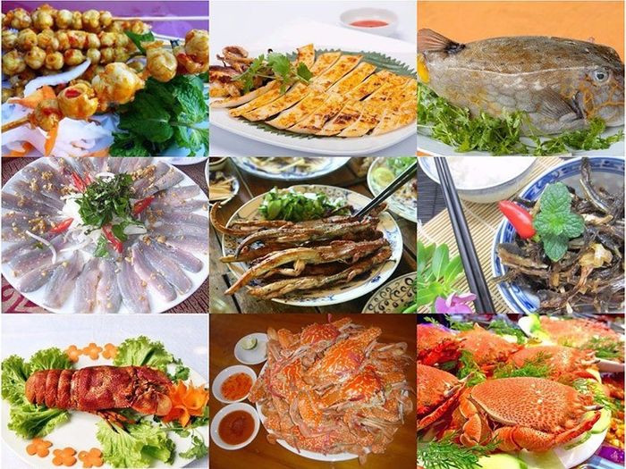 Các món hải sản tươi ngon là đặc sản du lịch Mũi Né