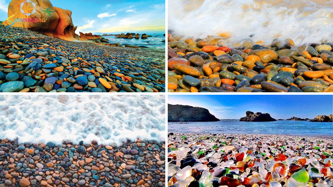 Bãi đá bảy màu độc đáo tại Cổ Thạch, Bình Thuận