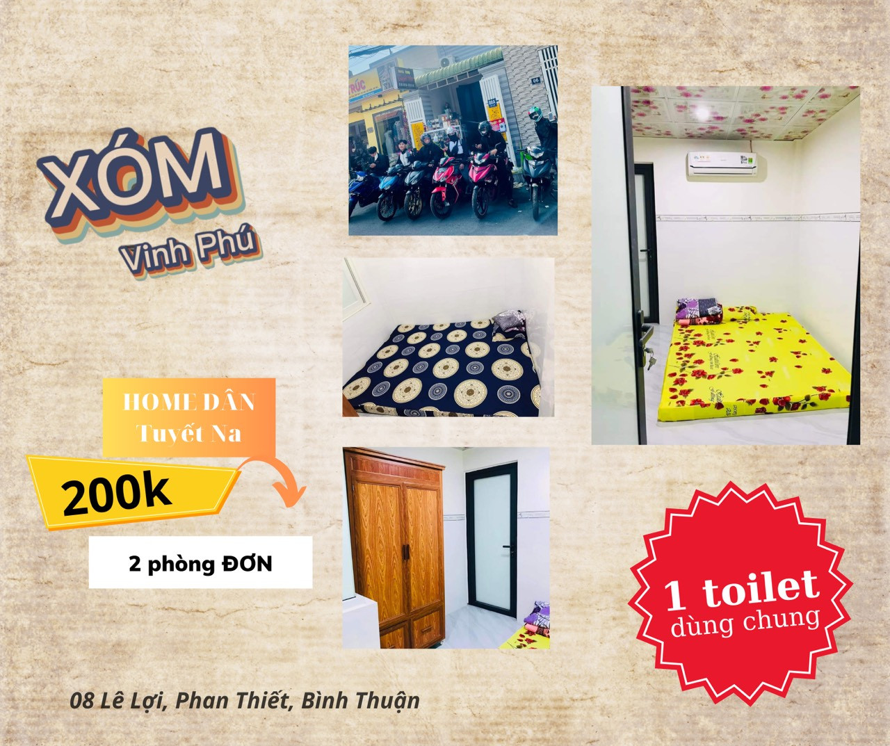 Homestay Tuyết Na Phan Thiết giá bình dân