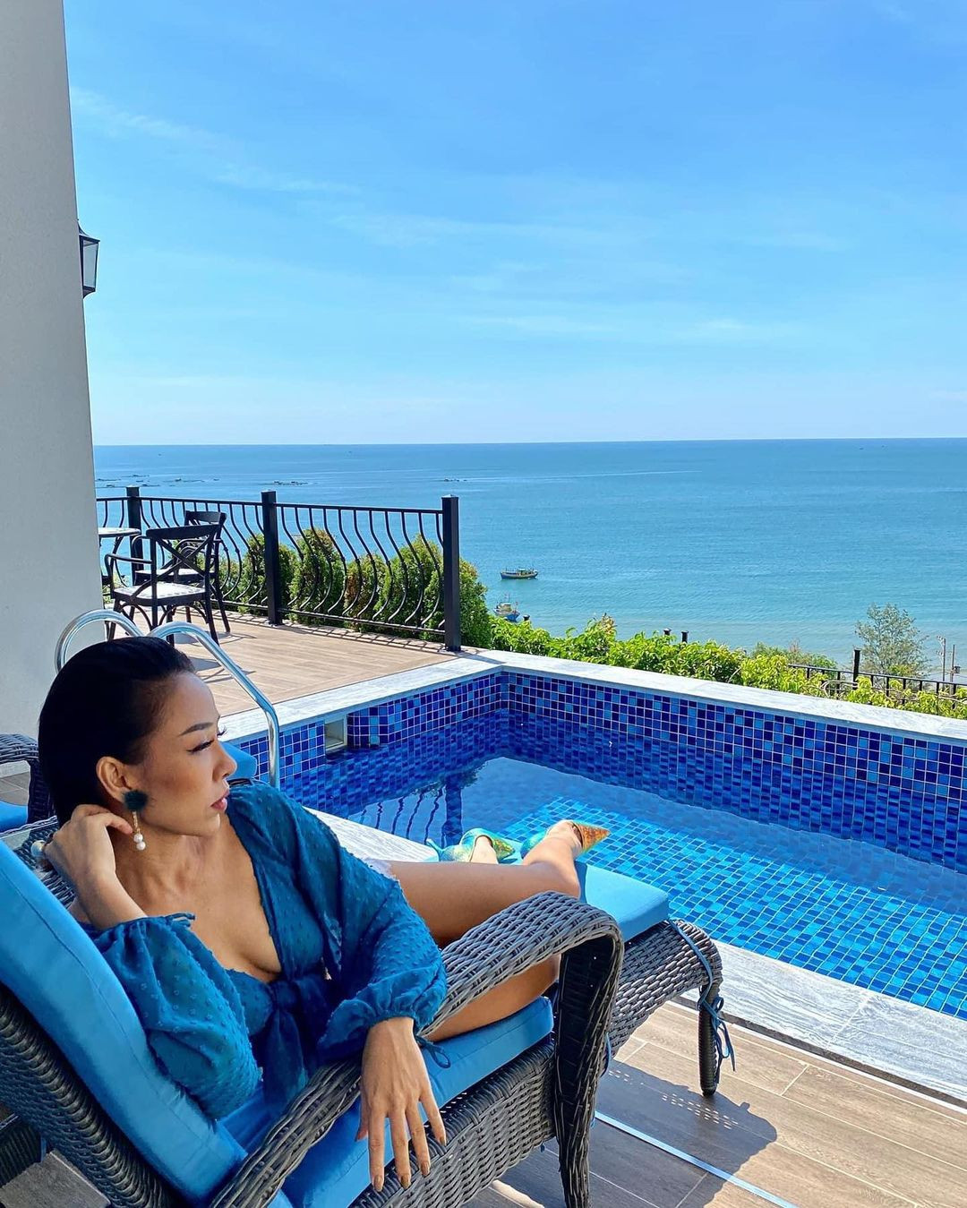 Khu biệt thự với hồ bơi riêng tại Centara Mirage Resort Mũi Né nhìn ra biển