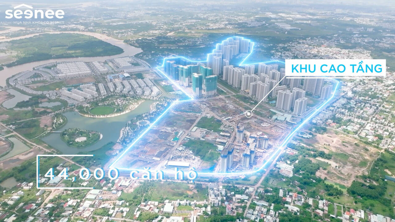 Khu cao tầng với nhiều phân khu căn hộ tại Vinhomes Grand Park