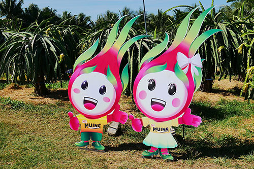 Mascot du lịch Bình Thuận ngộ nghĩnh hình trái thanh long