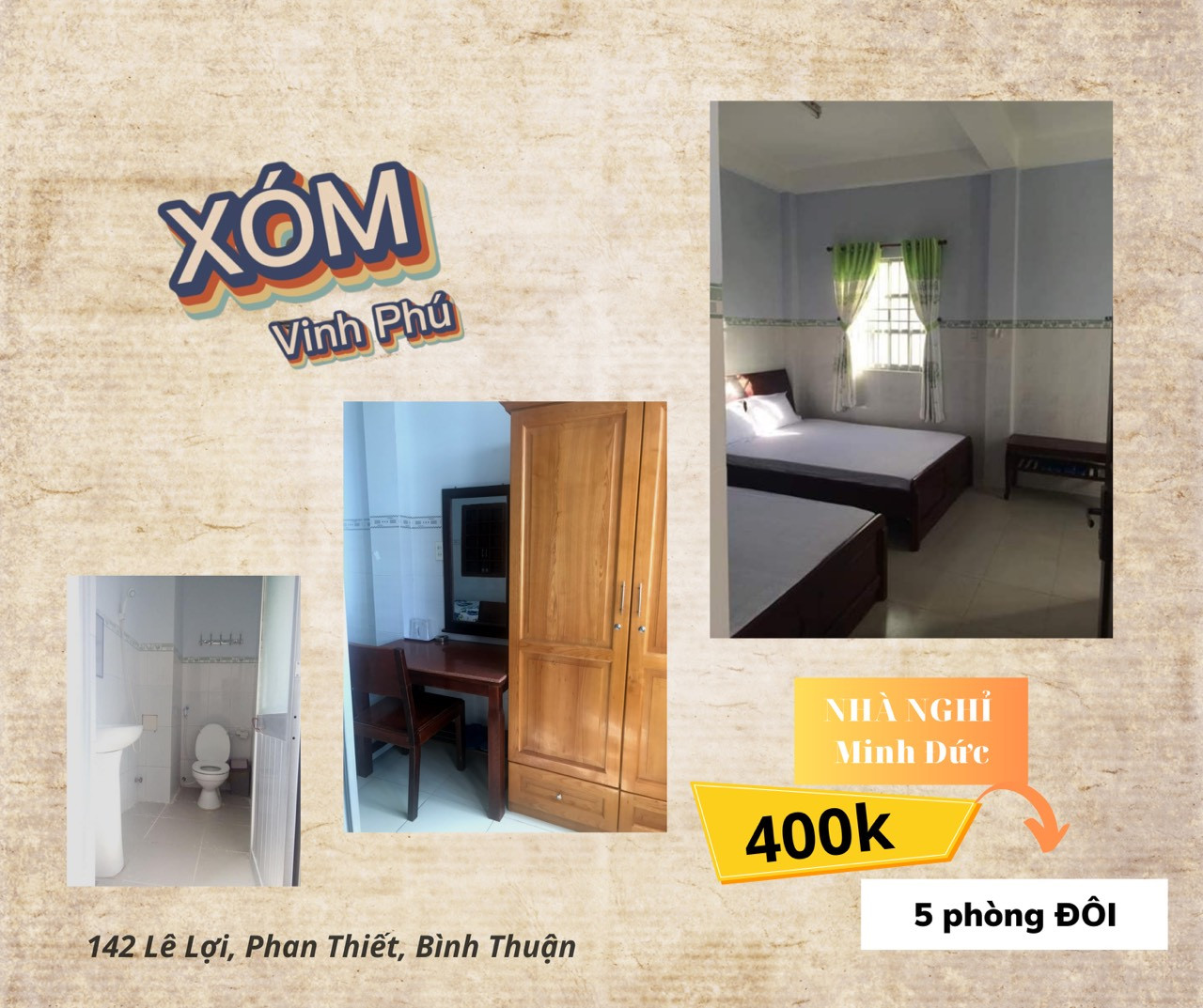 Nhà nghỉ Minh Đức gần biển Đồi Dương