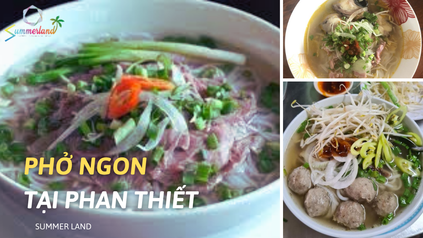 Tô phở tại Phan Thiết nóng hổi với nước dùng đậm đà, thịt bò tươi ngon
