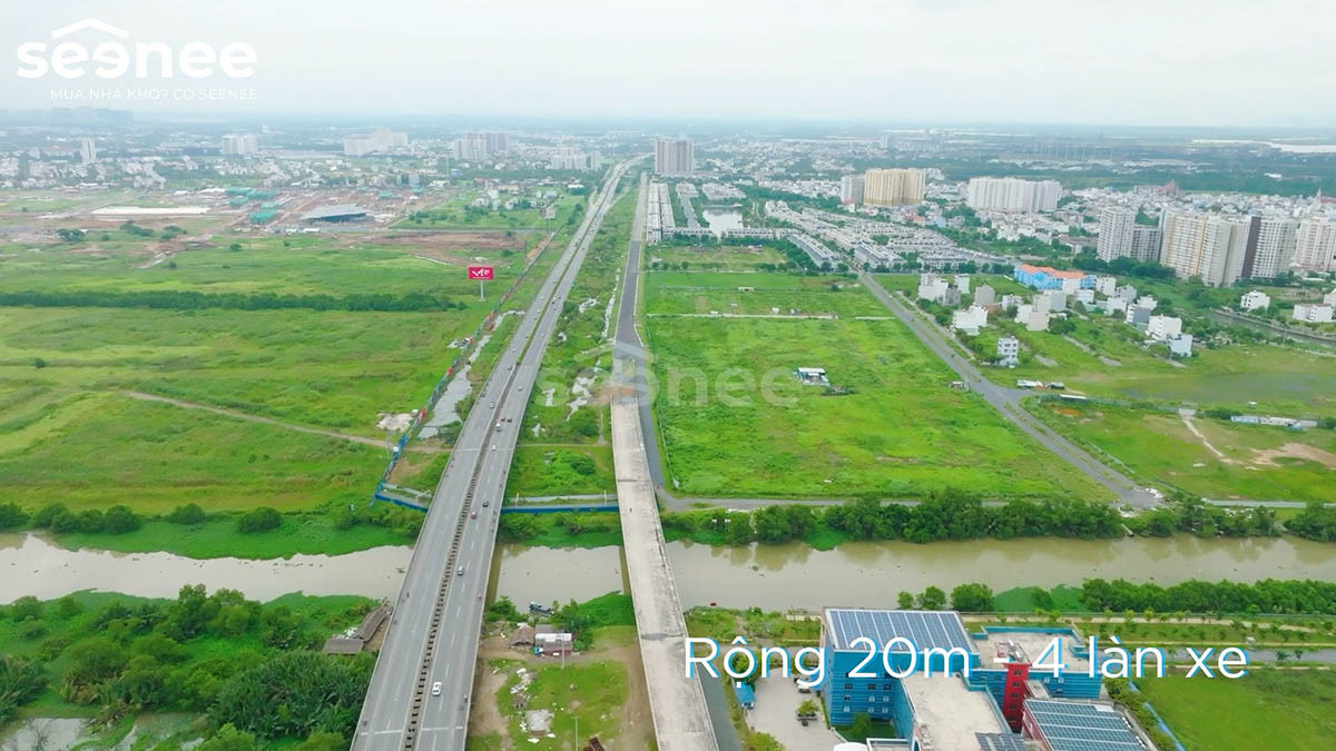 Sơ đồ quy hoạch tuyến Đường Song Hành cao tốc TP.HCM Long Thành Dầu Giây tại Quận 2 (nay là TP Thủ Đức)