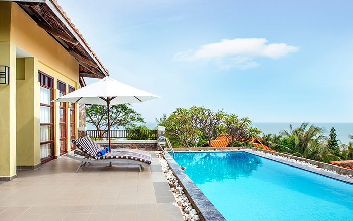 Tầm nhìn biển tuyệt đẹp từ villa gia đình tại Romana Resort Spa Phan Thiết