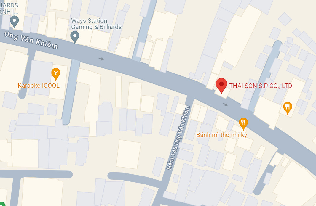 Bản đồ thể hiện vị trí đắc địa của Tòa nhà văn phòng Thái Sơn Building