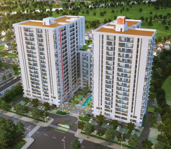 Hình ảnh phối cảnh tổng thể dự án Hausneo Quận 9