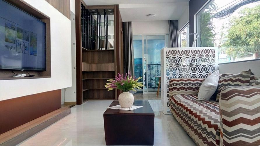 Không gian phòng khách mẫu căn hộ chung cư Nguyên Hồng CT Plaza