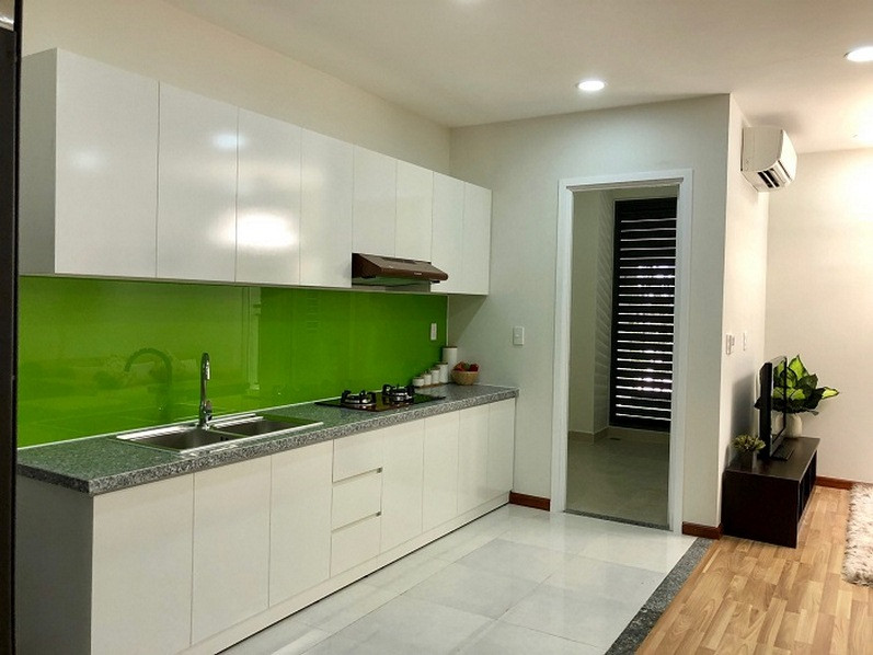 Khu vực bếp hiện đại và đầy đủ tiện nghi trong căn hộ City Gate 3, thiết kế thông minh cho gia đình