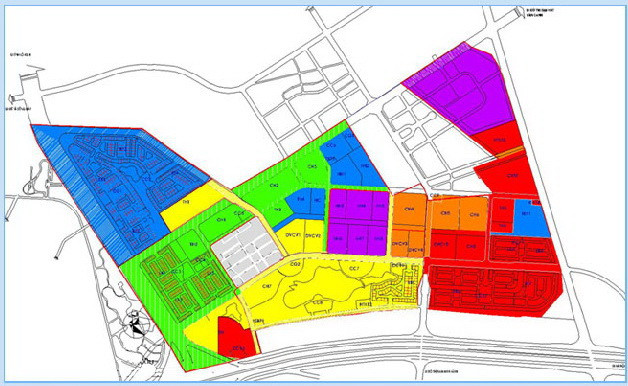 Mặt bằng tổng thể quy hoạch khu đô thị Splendora Bắc An Khánh, Hà Nội.