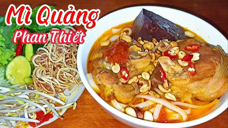 Mì Quảng Phan Thiết với tô mì đầy đặn