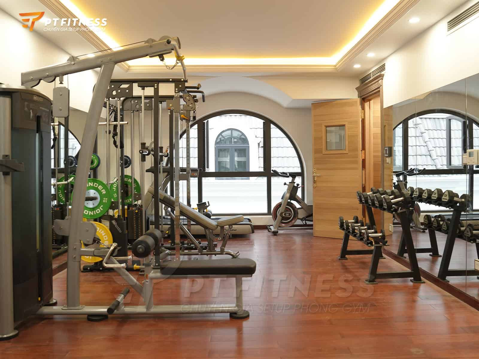 Phòng tập gym hiện đại tại Cityland Riverside