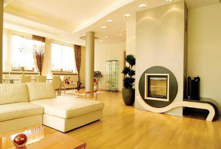 Thiết kế nội thất phòng khách rộng rãi tại căn hộ Phú Gia Hưng Apartment