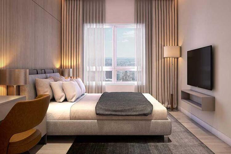 Thiết kế phòng ngủ ấm cúng và sang trọng của căn hộ Hausneo