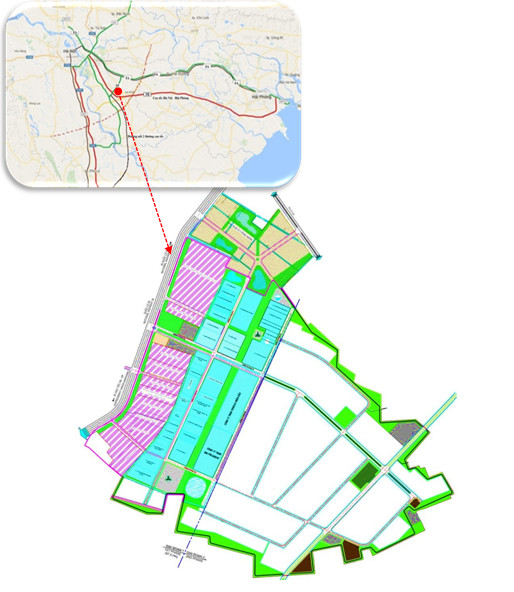 Bản đồ quy hoạch chi tiết Khu công nghiệp Yên Mỹ II
