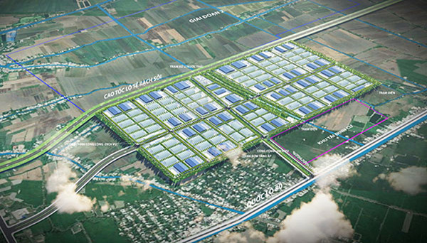 Bản đồ quy hoạch tổng thể khu công nghiệp Vĩnh Thạnh - VSIP Cần Thơ tại Đồng bằng sông Cửu Long