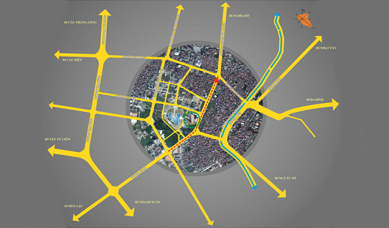 Bản đồ vị trí dự án Hà Đô Park View Dịch Vọng