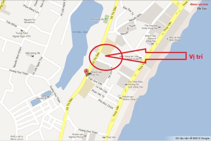 Bản đồ vị trí dự án Osc Land tại Vũng Tàu