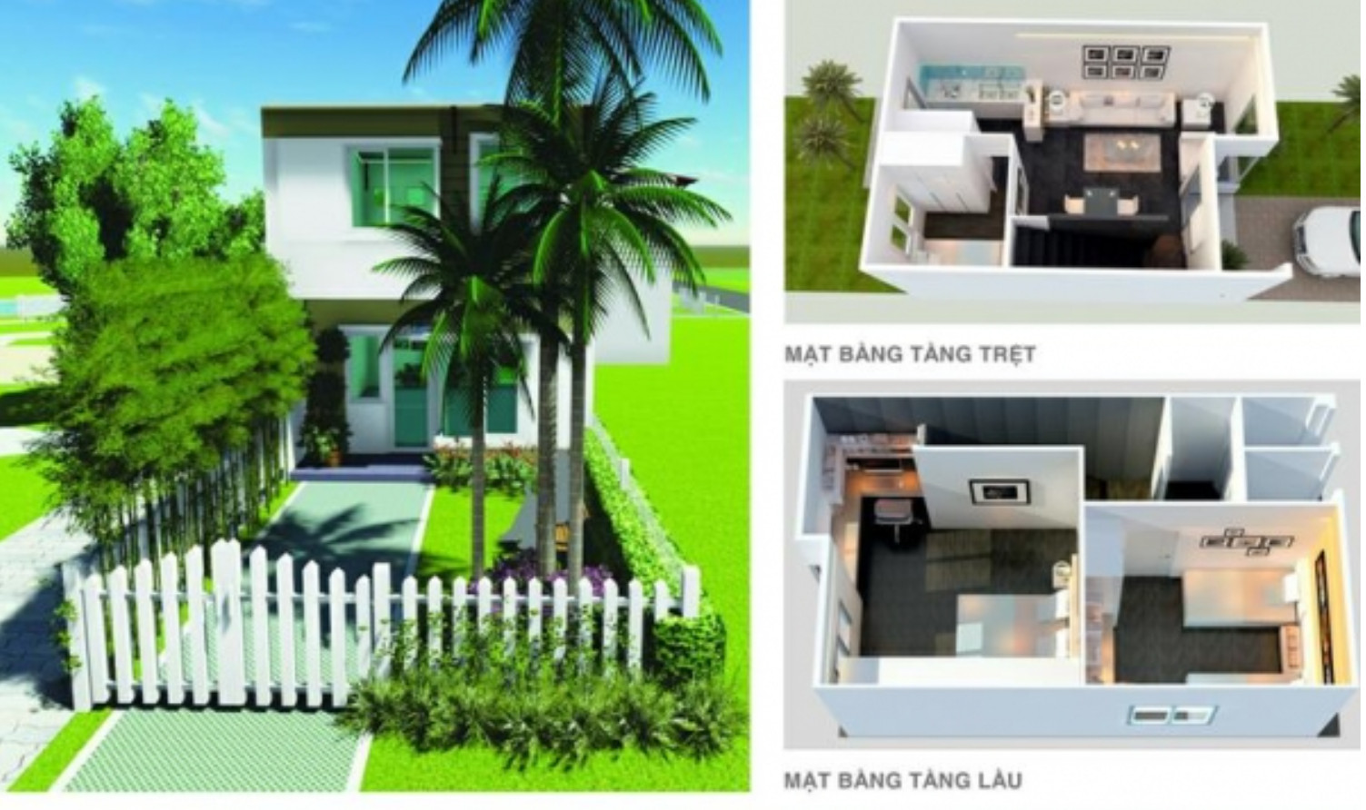 Bản vẽ 3D mặt bằng chi tiết các khu vực trong dự án Nam Phong Eco Town