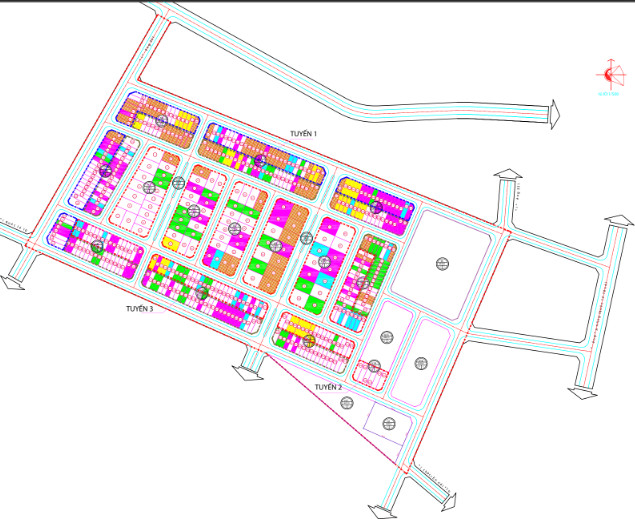 Bản vẽ chi tiết các lô đất tại Gò Gai Central Park
