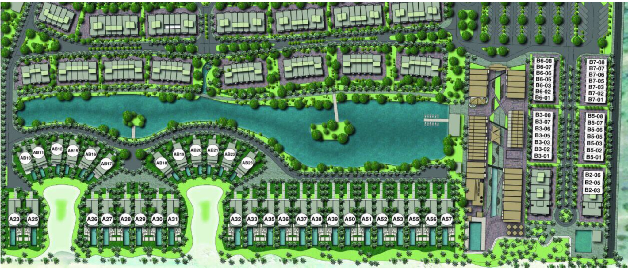 Bản vẽ mặt bằng tổng thể dự án Hamptons Hồ Tràm