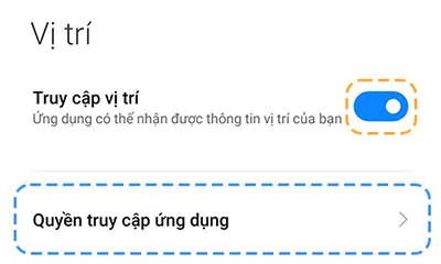 Bật truy cập vị trí và quản lý quyền ứng dụng trên Android