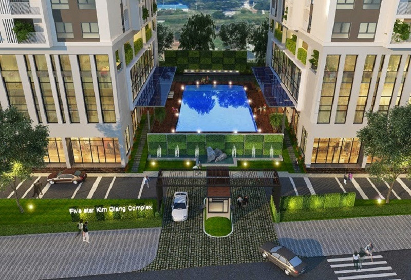 Bể bơi hiện đại tại Five Star Garden