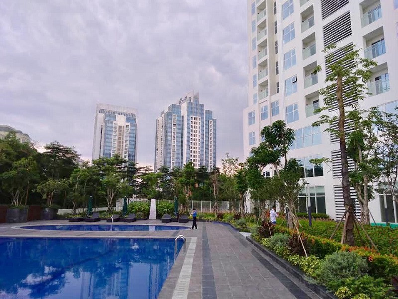 Bể bơi thư giãn tại The Link Ciputra