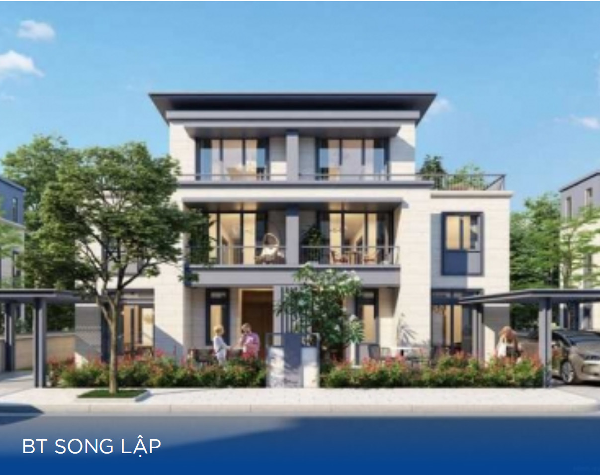 Biệt thự song lập với thiết kế hiện đại bên trong dự án Gold Hill Center