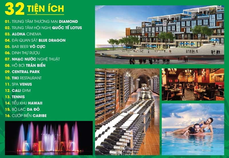 Các tiện ích nội khu đa dạng tại Aloha Beach Village