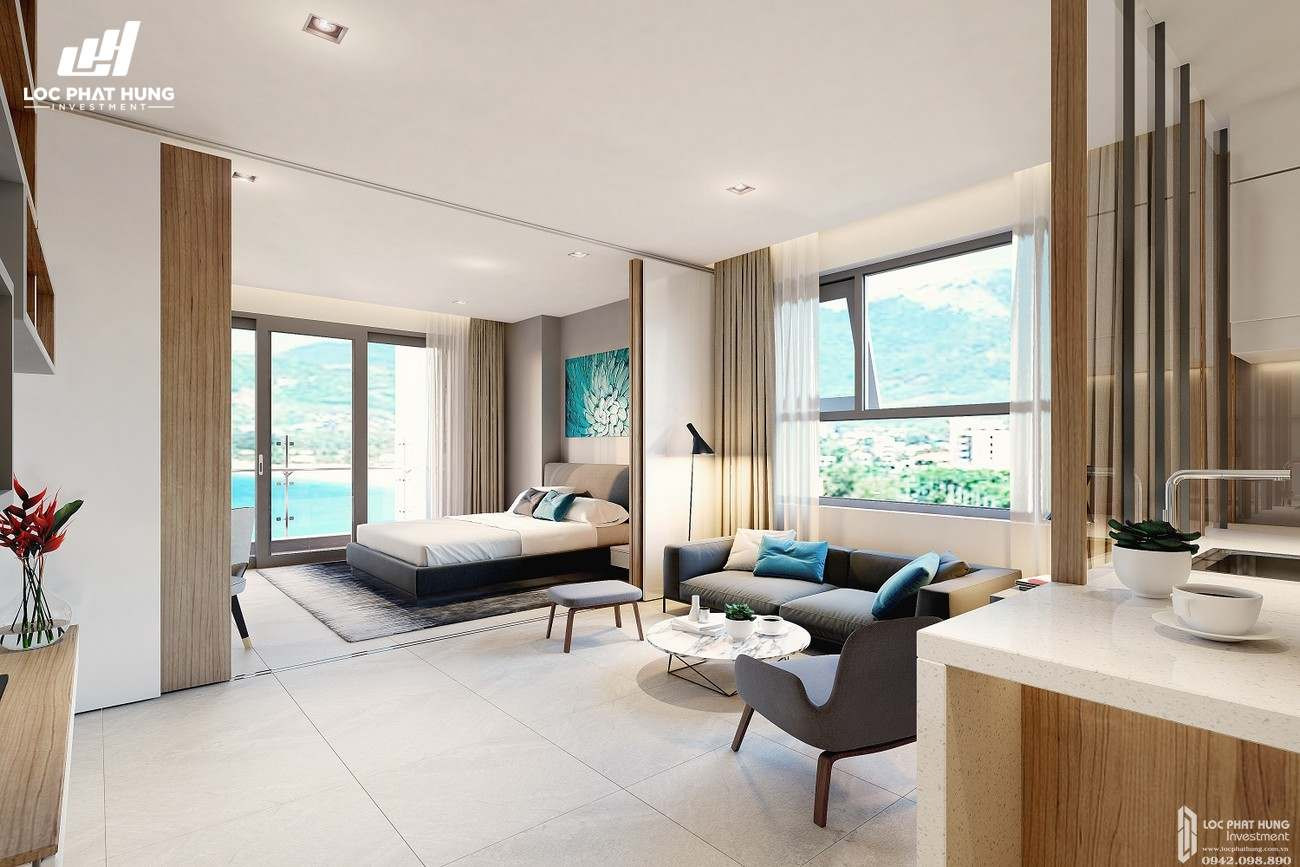 Căn hộ mẫu 1 phòng ngủ tại Scenia Bay Nha Trang