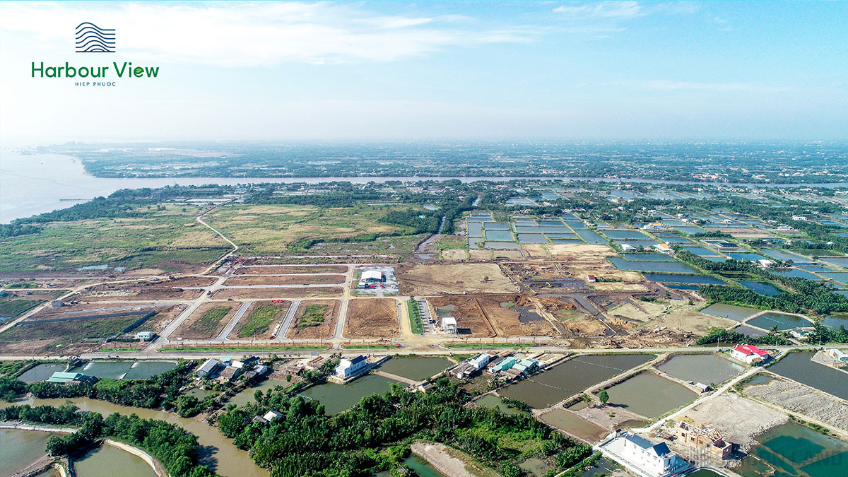 Cảnh quan thực tế tại đất nền Hiệp Phước Harbour View Cần Giuộc
