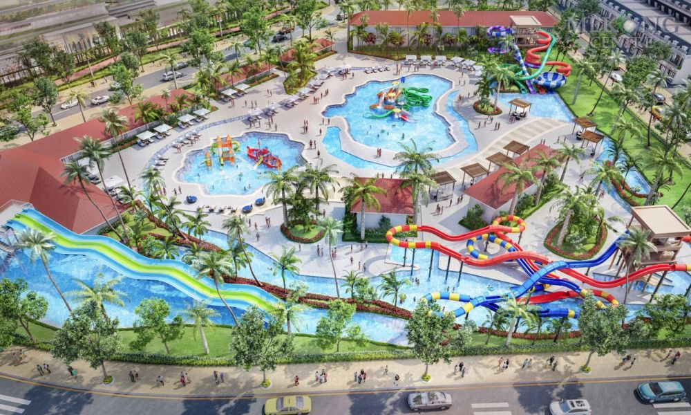 Công viên trung tâm của dự án khu đô thị Mekong Centre