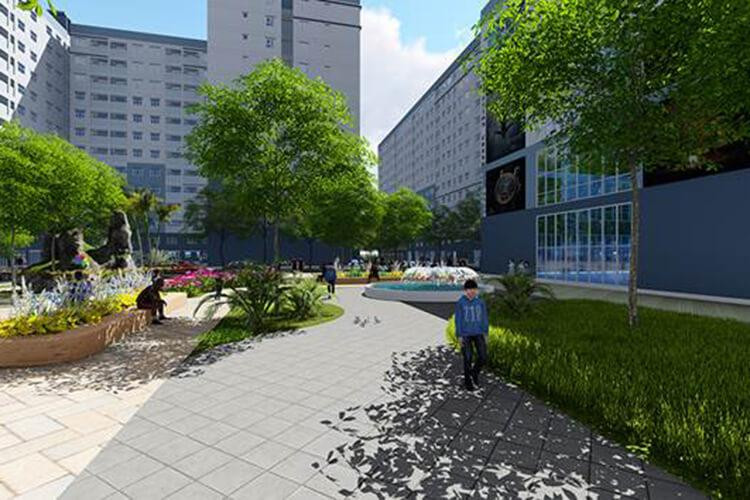 Công viên xanh mát tại dự án Chương Dương Home