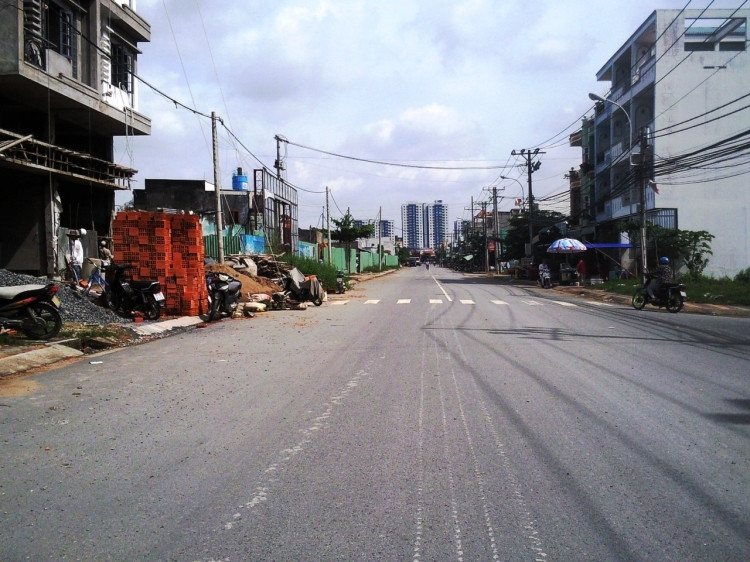 Đường vào dự án căn hộ Trương Đình Hội 2