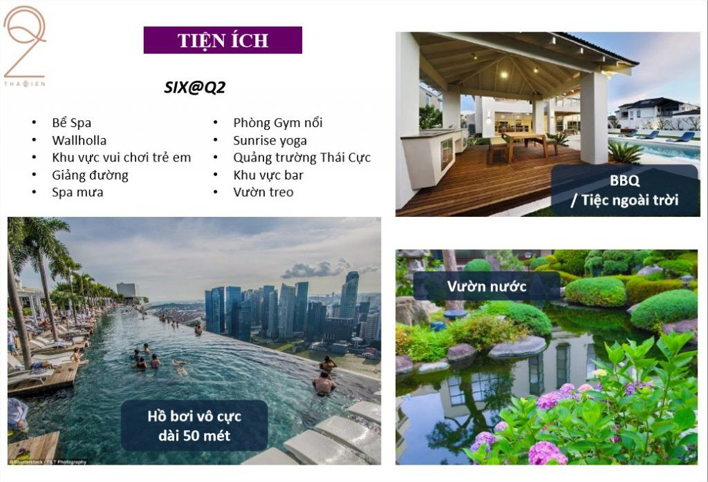 Hệ thống tiện ích nội khu hiện đại tại căn hộ Q2 Thảo Điền