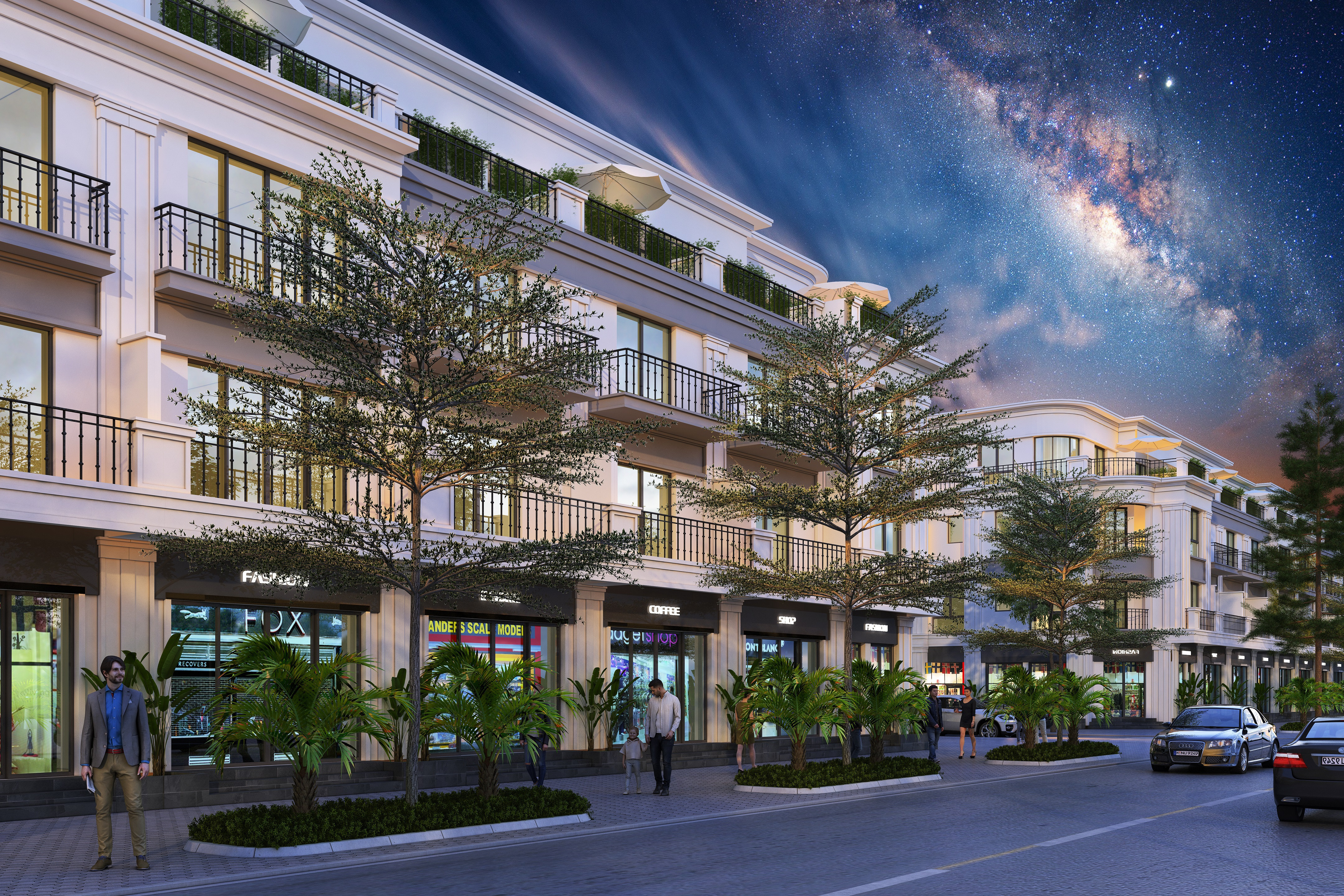 Hình ảnh thực tế các dãy nhà tại Khu đô thị biển Tiên Trang