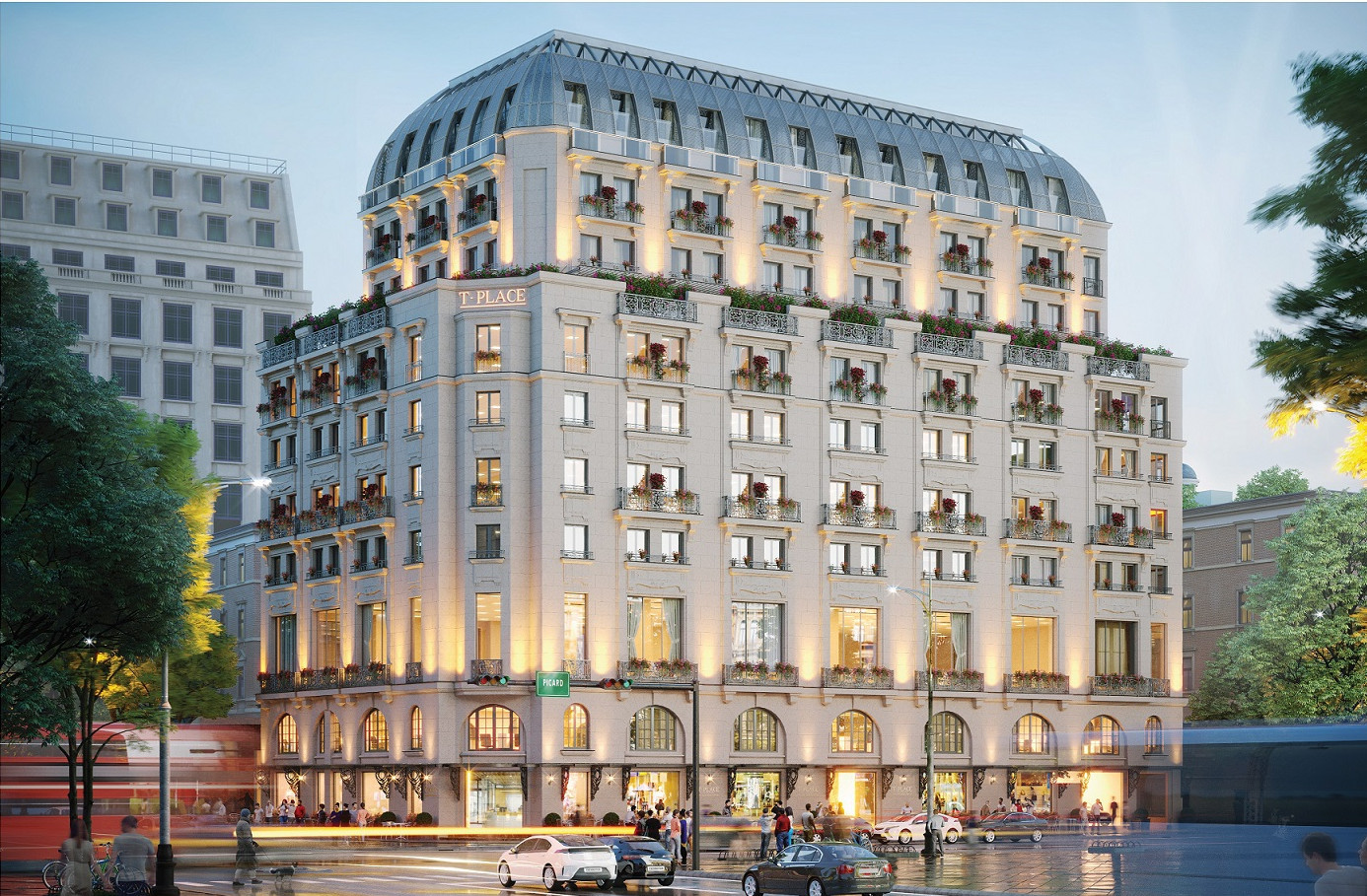 Hình ảnh tổng quan phối cảnh dự án T-Place 30A Lý Thường Kiệt trung tâm Hà Nội