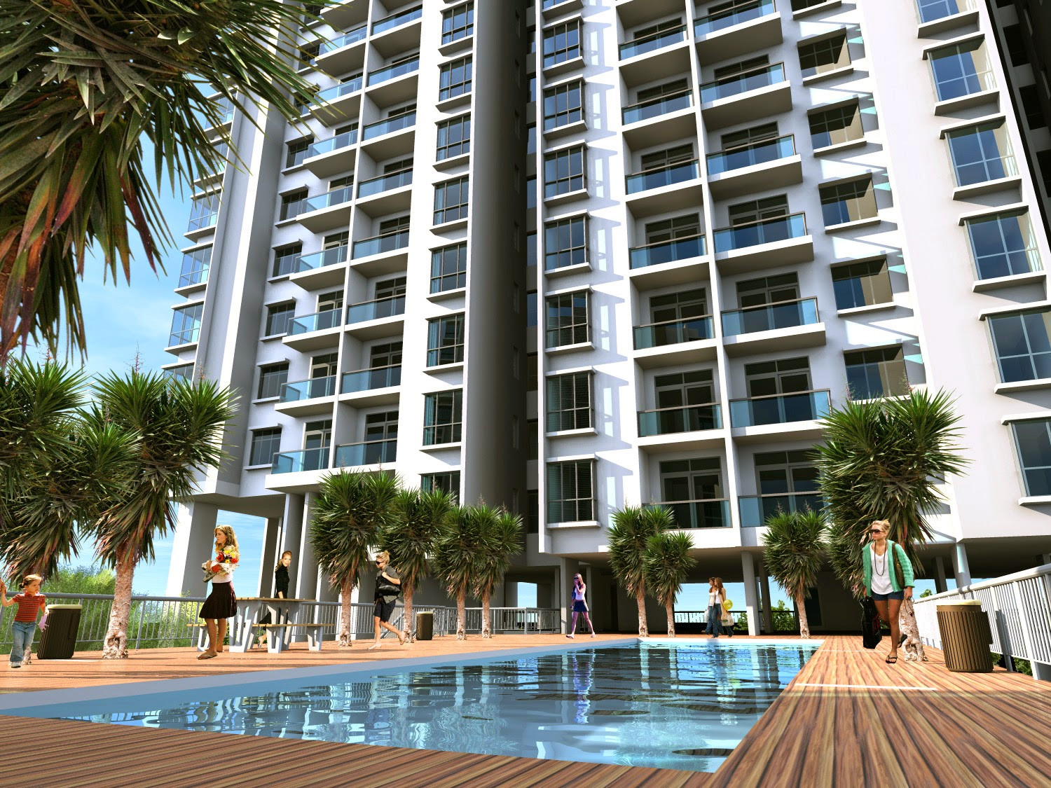 Hồ bơi tại dự án Sunview 3 hiện đại và tiện nghi