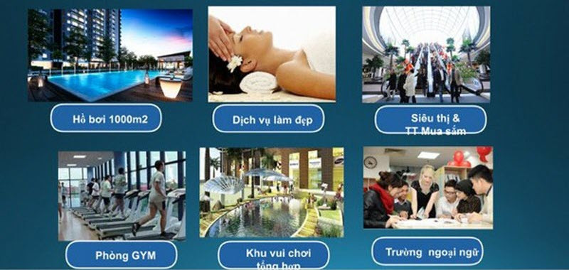 Hồ bơi tại khu tiện ích nội khu của Newton Residence