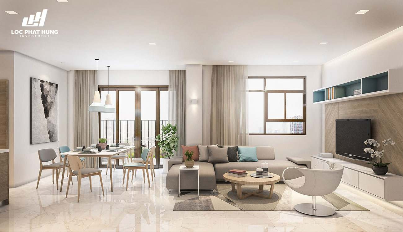 Không gian phòng ngủ tiện nghi tại nhà mẫu căn hộ D-Vela Phú Thuận