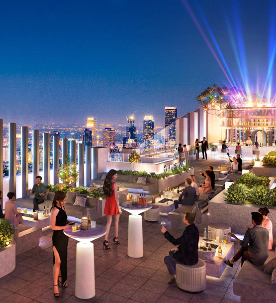 Không gian Sky Bar sang trọng tại dự án Sun Grand Lake