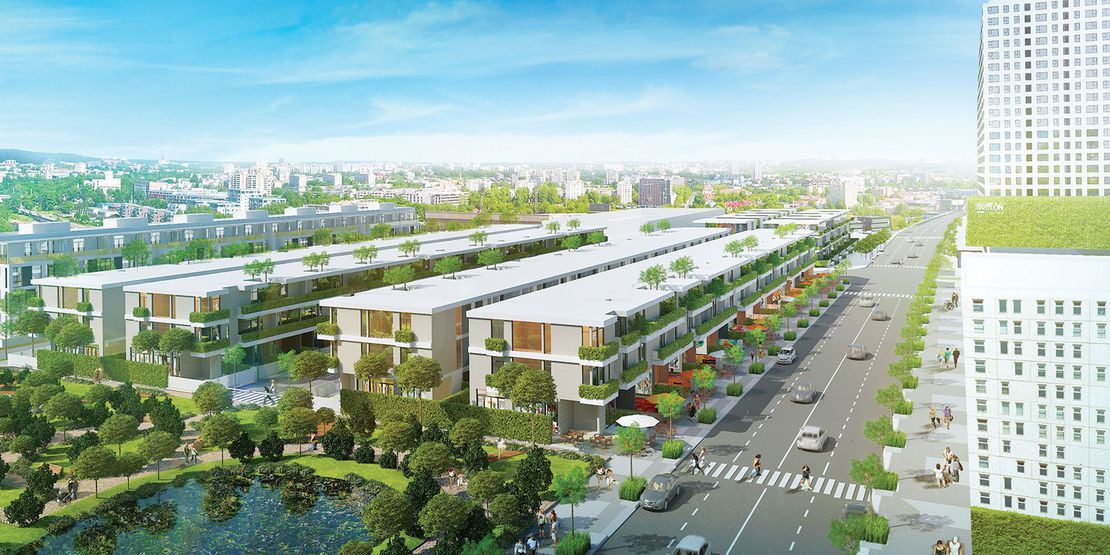 Không gian xanh mát tại công viên nội khu Citi Bella