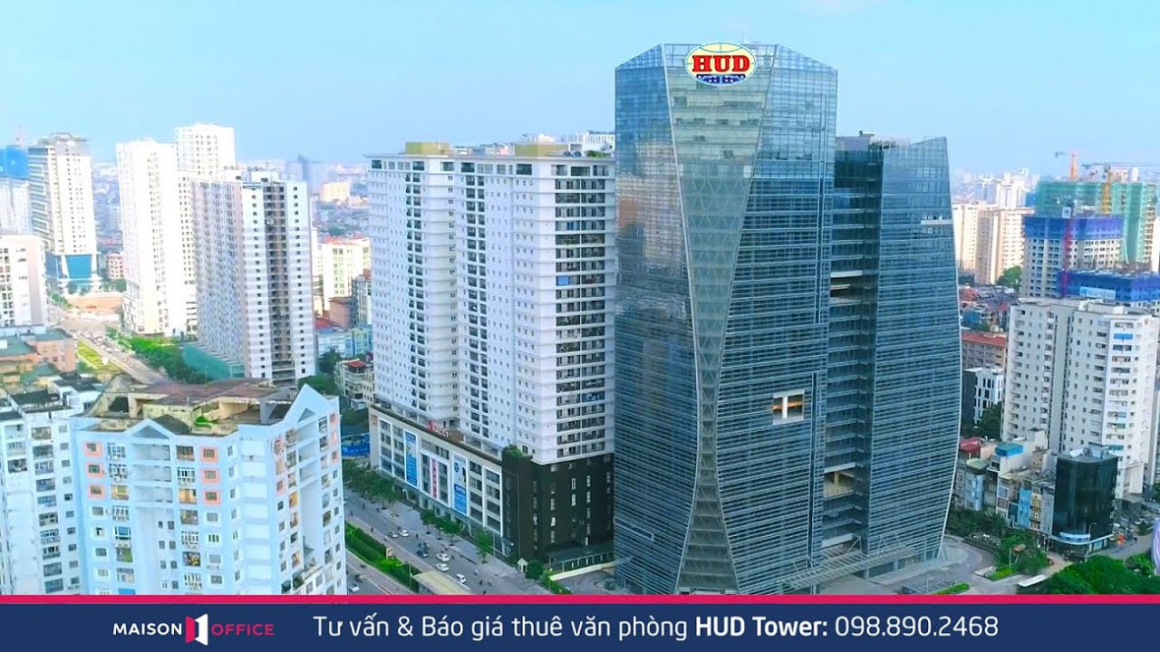 Khu vực lễ tân hiện đại bên trong HUD Tower