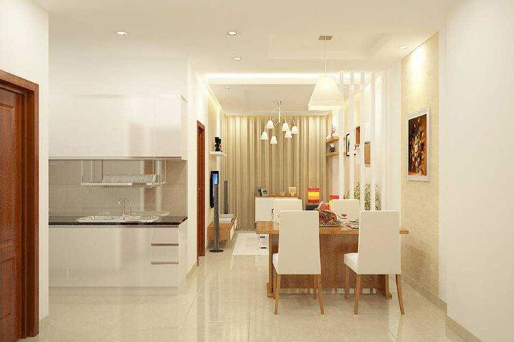 Khu vực phòng ăn ấm cúng tại căn hộ Sunview 3