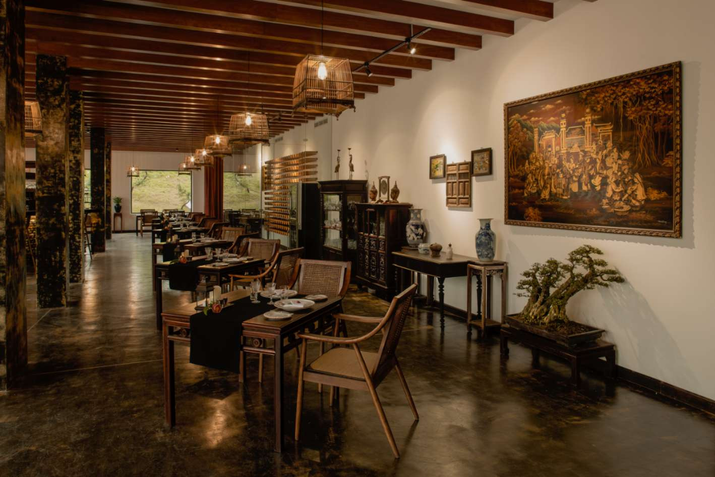 Khu vực quầy bar và cà phê tại Khách sạn ANhill Boutique Hue