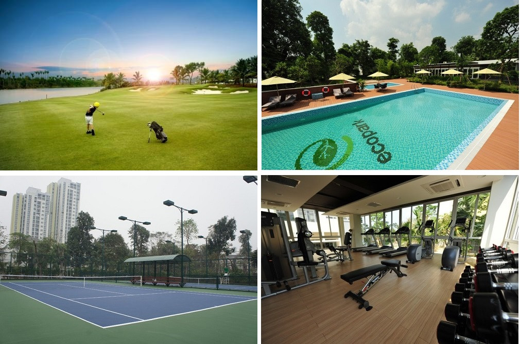 Khu vực thể thao và rèn luyện sức khỏe hiện đại trong Khu đô thị Chi Đông